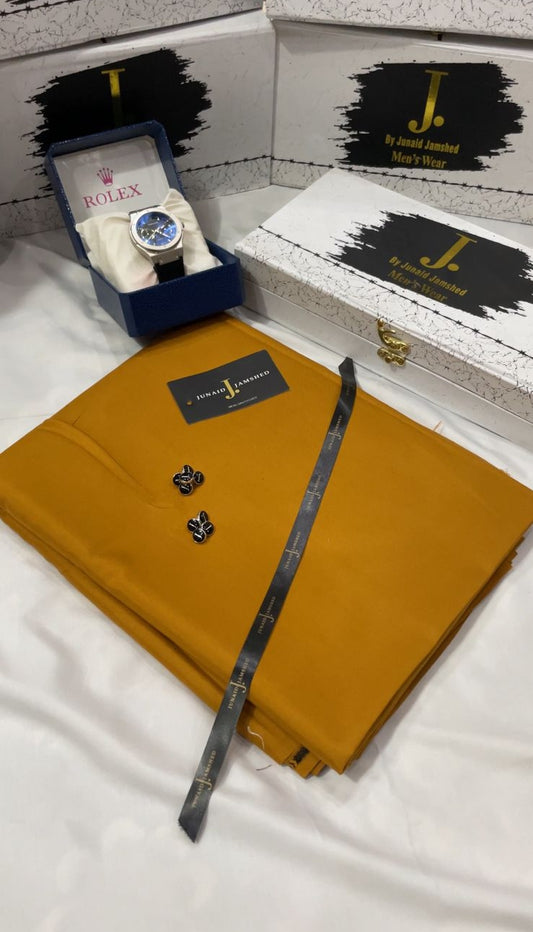 DEAL BOX J.suit+Rolex Watch+J. PERFUME(Mustard)