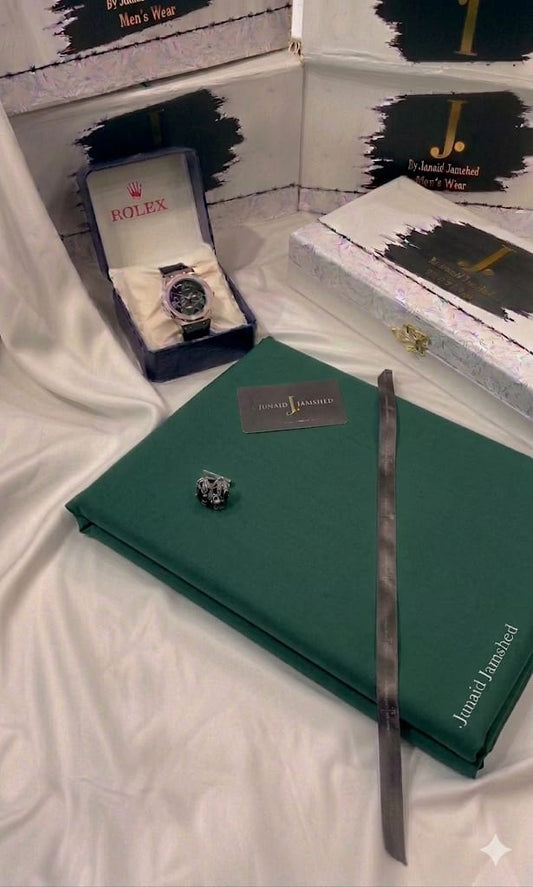 DEAL BOX J.suit+Rolex Watch+J. PERFUME(Green)