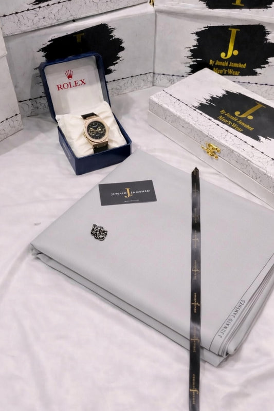 DEAL BOX J.suit+Rolex Watch+J. PERFUME(Silver Stone)